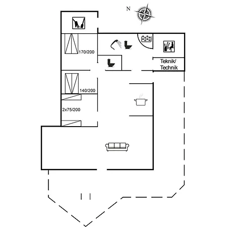 度假居 Erland - 500m From The Sea By Interhome *